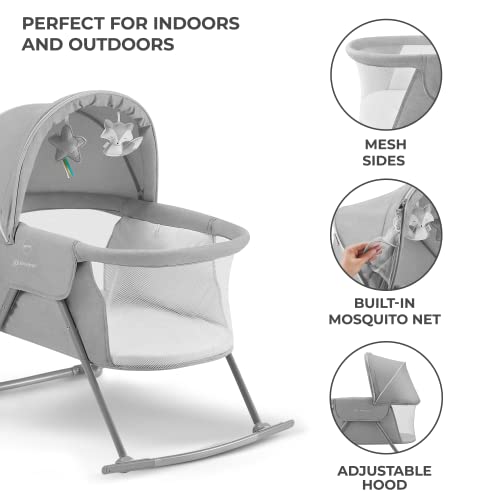 Kinderkraft 3-in-1 Baby Crib LOVI, Travel Cot