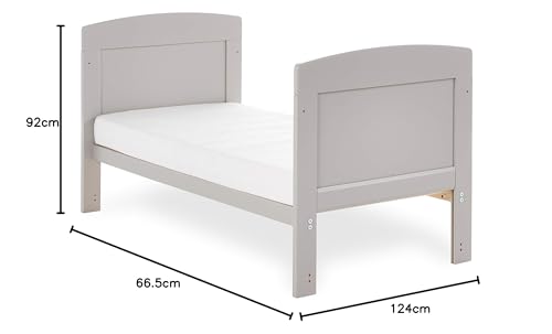 Obaby Grace Mini Cot Bed in Warm Grey