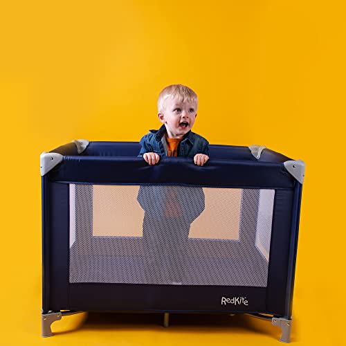 Red Kite Baby Sleeptight Travel Cot - Blueberry