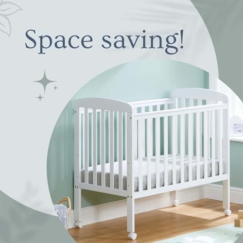 White Babymore Space Saver Cot
