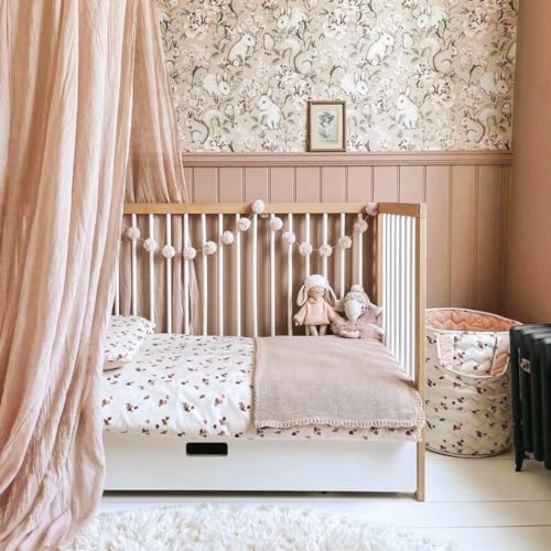Mokee Mini Cot Bed with Adjustable Height & Toddler Bed Option