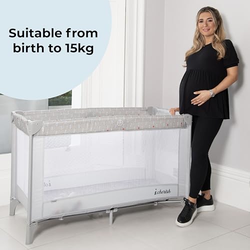 My Babiie Travel Cot with Dani Dyer Elephants
