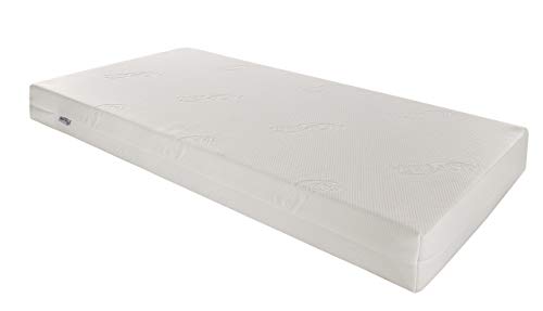 JACOB Wooden Baby Cot Bed with Deluxe Mattress