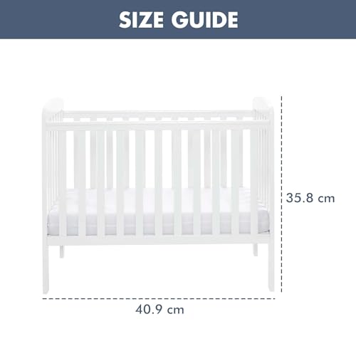 White Babymore Space Saver Cot