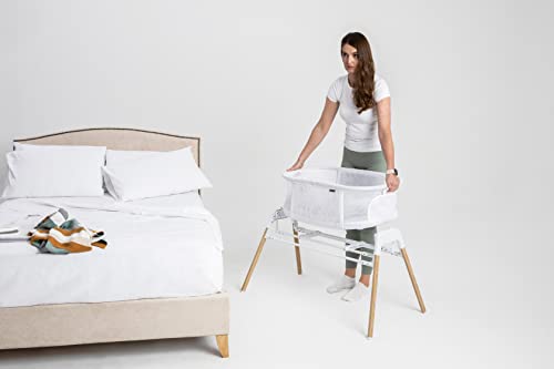 Nested Glide N Go portable bedside crib cot