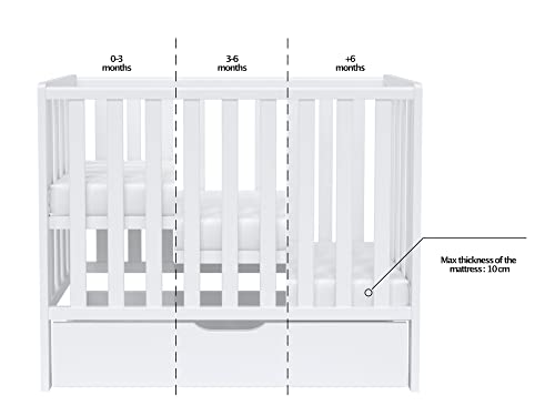 Space Saving Cot with Drawer and FREE Mattress