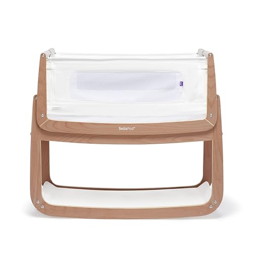 SnuzPod 4 Bedside Crib - Rocking Portable Baby Cot