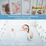 Adjustable Breathable Cot Bumper Set - White Star