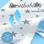 Adjustable Breathable Cot Bumper Set - White Star