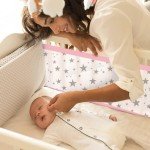 Adjustable Pink Breathable Mesh Cot Bumper Set