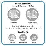 Breathable Mesh Cot Bumpers for Toddler Beds
