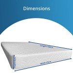 Breathable Foam Mattress with Waterproof Cover 140x70