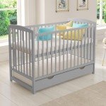 JACOB Wooden Baby Cot Bed with Deluxe Aloe Vera Mattress