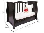 Viculii Willow 3-in-1 Mini Cot Bed with Drawer