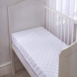 Quilted Baby Travel Cot Mattress - 95 x 65 cm