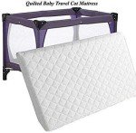 Quilted Baby Travel Cot Mattress - 95 x 65 cm