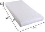 Quilted Breathable Baby Travel Cot Mattress 95x65 cm
