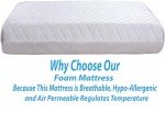 Quilted Breathable Baby Travel Cot Mattress 95x65 cm