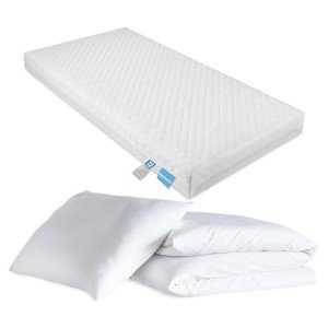 Cots Night Comfort Mattress with Cover Set
