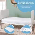 Cots Night Comfort Mattress with Cover Set