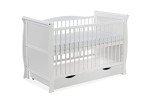 White Cot Bed with Deluxe Foam Mattress Combo