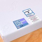 White Cot Bed with Deluxe Foam Mattress Combo