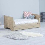 Babymore Luno Oak Cot Bed with Drawer