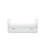 Grace White Mini Cot Bed with Under Drawer