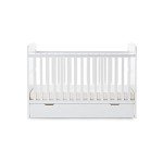 Grace White Mini Cot Bed with Under Drawer