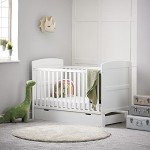 Grace White Mini Cot Bed with Under Drawer