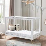 Acrylic Kimi Cot Bed with Hairpin Legs