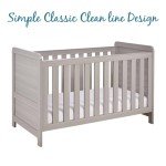 Caro Grey Wash Convertible Cot Bed with Teething Rail