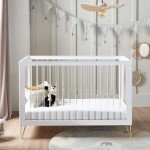 Acrylic Kimi Cot Bed with Hairpin Legs