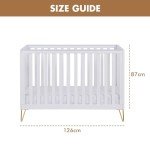 Acrylic Kimi Cot Bed with Hairpin Legs