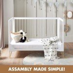 Acrylic Kimi Cot Bed with Hairpin Legs
