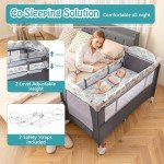 5-in-1 Portable Travel Cot with Diaper Changer