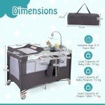 5-in-1 Portable Travel Cot with Diaper Changer