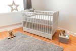 B4Beds White Baby Cot with Mattress & Drawer