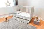 B4Beds White Baby Cot with Mattress & Drawer