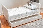 B4Beds White Baby Cot with Mattress & Drawer