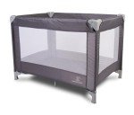 Sleek Grey Lightweight Travel Cot for Infants