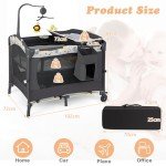 Maxmass 3-in-1 Portable Baby Travel Cot