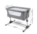Babylo Snuggle Cuddle Co-Sleeper - Graphite Grey