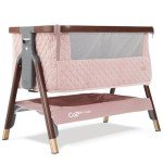 Tutti Bambini CoZee Luxe Bedside Crib - Walnut/Blush