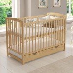 Jacob Wooden Baby Cot Bed with Drawer & Rails