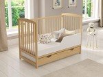 Jacob Wooden Baby Cot Bed with Drawer & Rails