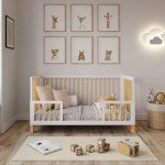 Alexander 4-in-1 Baby Cot Bed - White/Sunset Pine
