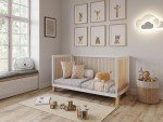 Alexander 4-in-1 Baby Cot Bed - White/Sunset Pine