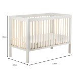 Lukas Babybett: Weiches, platzsparendes skandinavisches Design