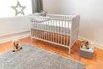 White Wood Convertible Baby Cot Bed with Toddler Bed